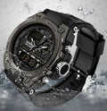 Montre sport antichoc pour homme, affichage digital LED CD