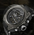 Montre sport antichoc pour homme, affichage digital LED CD